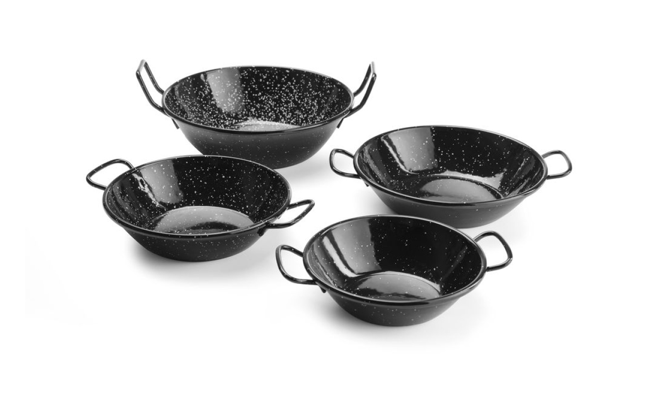 Plats paëlla émaillés