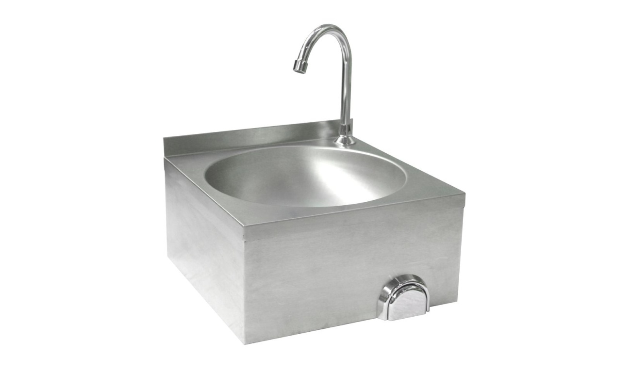 Lave-mains avec commande genou