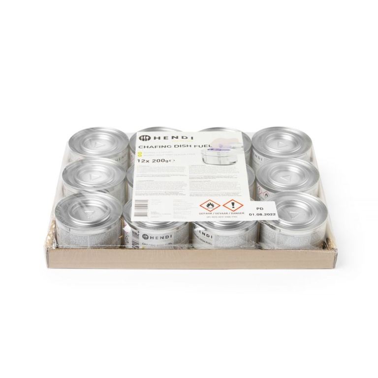 Pâte combustible pour chafing dish en boîte