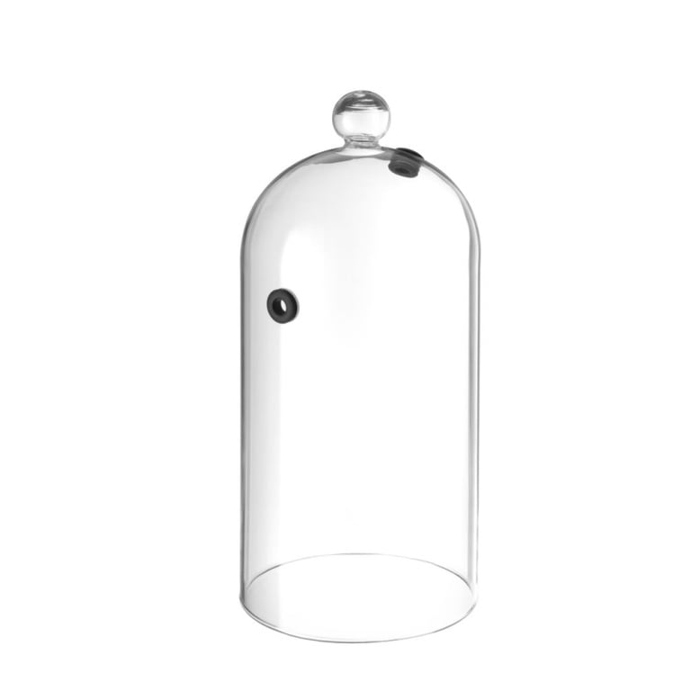 Cloche en verre avec aération