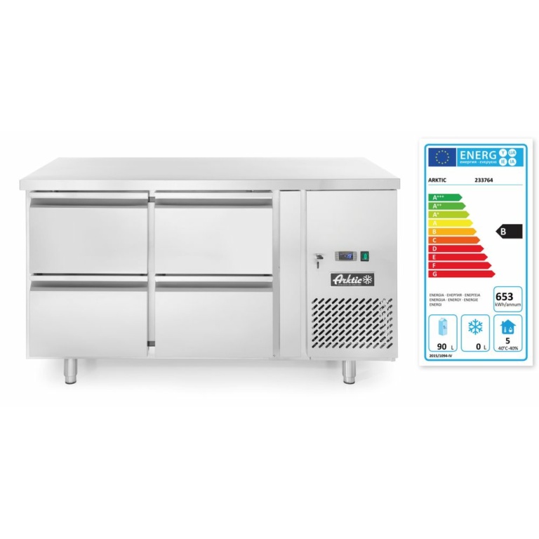 Réfrigérateur comptoir avec quatre tiroirs Profi LIne 280L_2