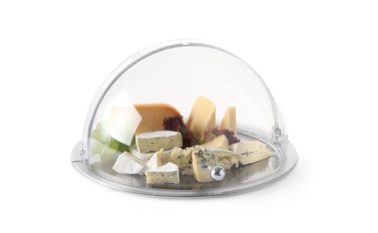 Vitrine ronde à couvercle coulissant roll-top_2