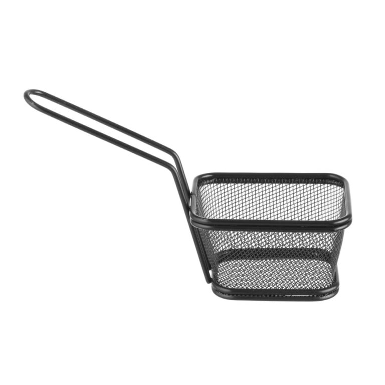 Paniers à frites miniatures empilables noirs