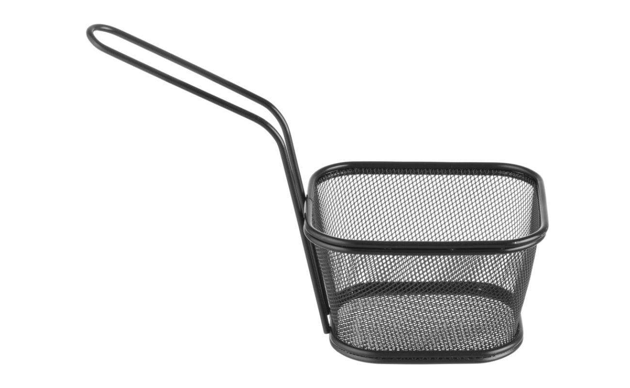 Paniers à frites miniatures empilables noirs
