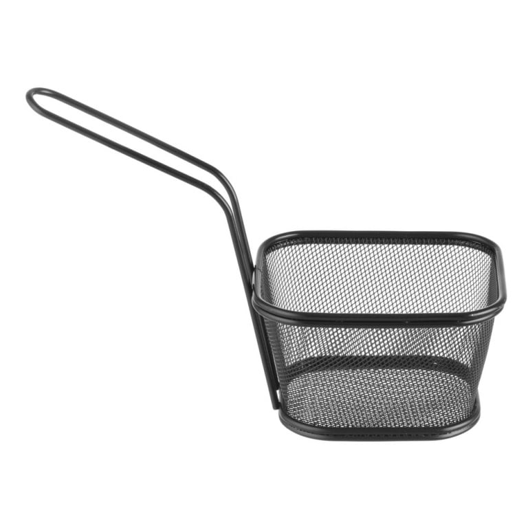 Paniers à frites miniatures empilables noirs