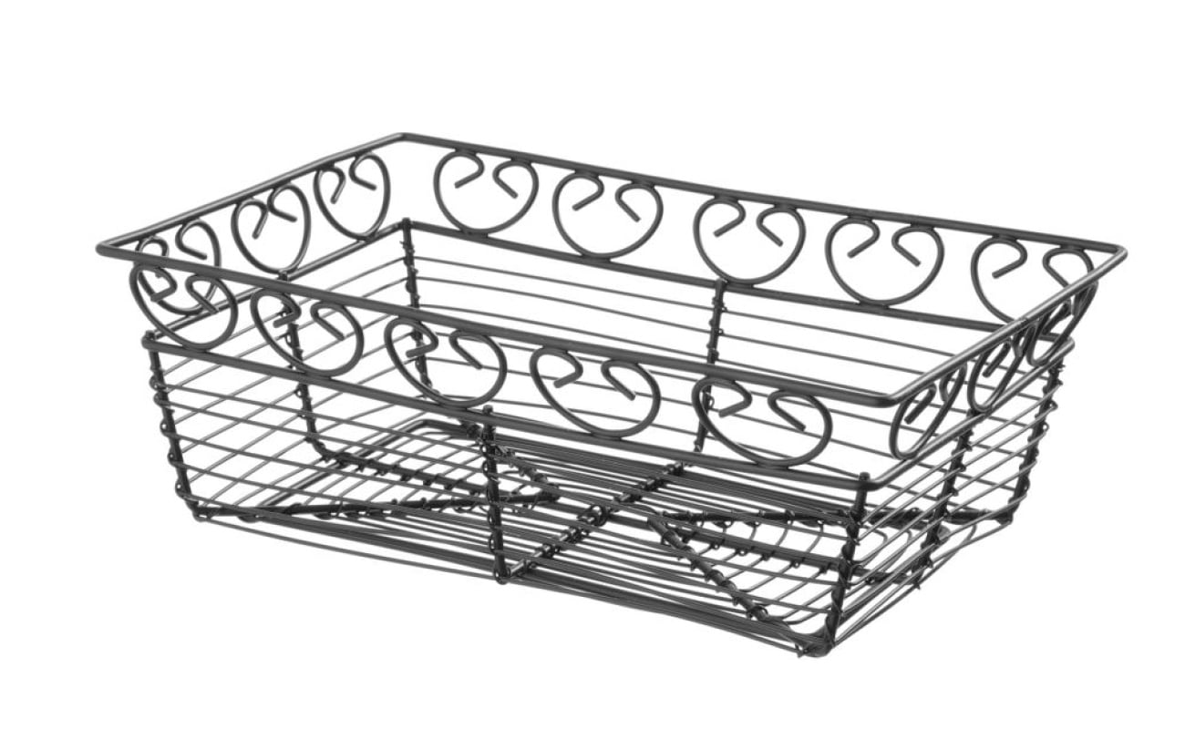 Corbeille en fil deco rectangulaire