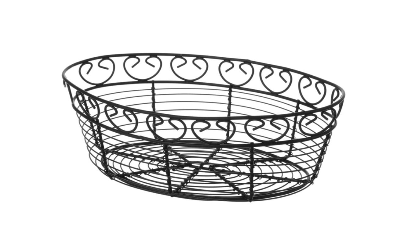 Corbeille en fil deco ovale