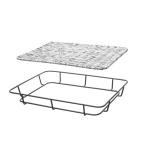 HENDI 426524 Corbeille à pain avec bord en inox - Présentation professionnel CHR Distrib