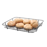 HENDI 426524 Corbeille à pain avec bord en inox - Présentation professionnel CHR Distrib