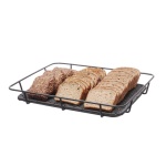 HENDI 426524 Corbeille à pain avec bord en inox - Présentation professionnel CHR Distrib