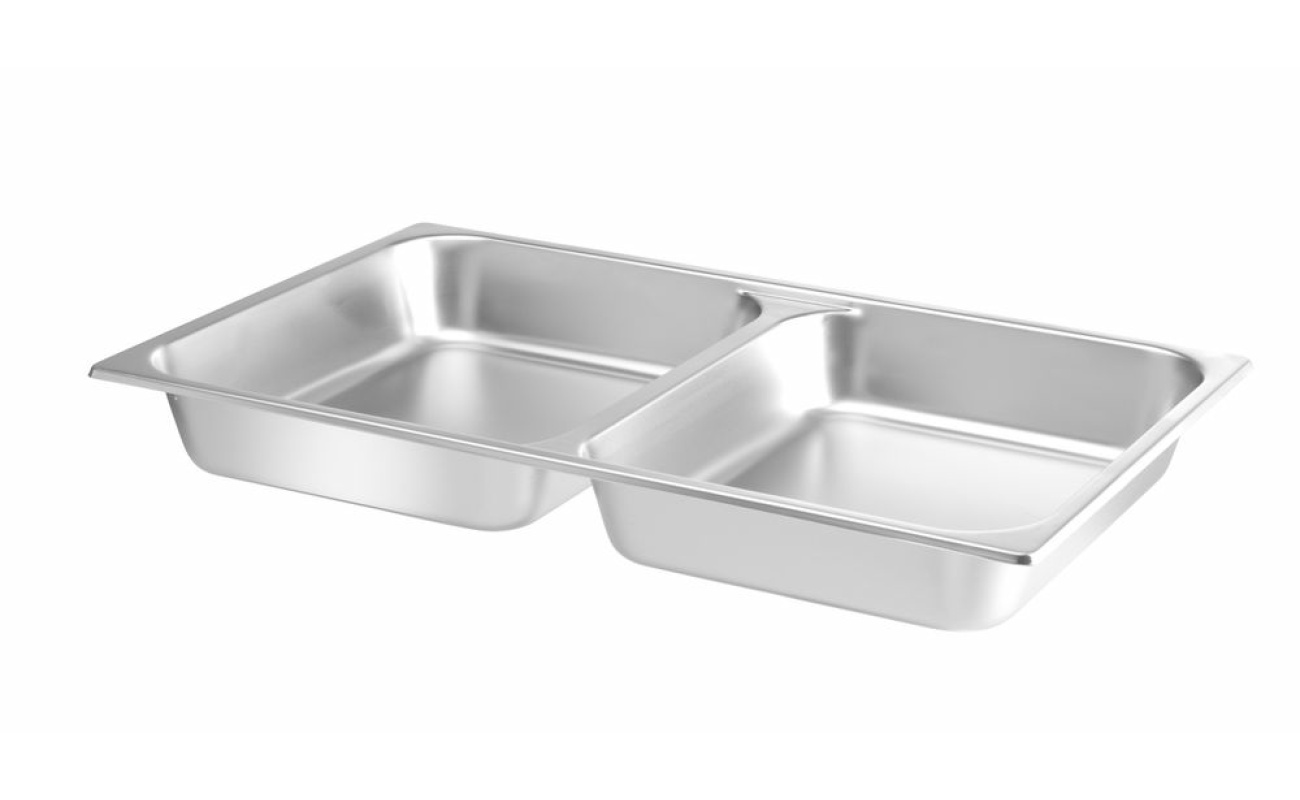 Bac GN 1/1 pour chafing dish avec 2 compartiments_2