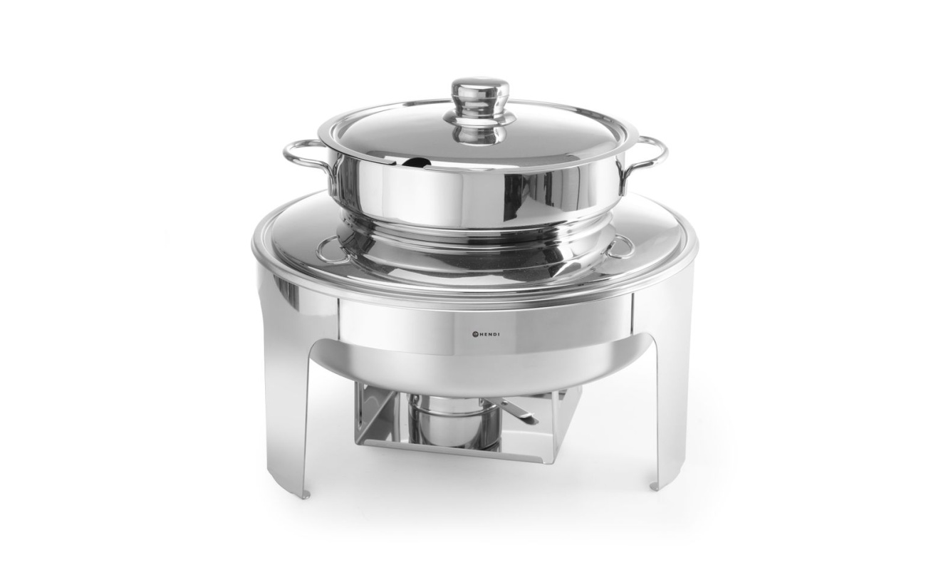 Chafing dish à soupe finition poli mirroir
