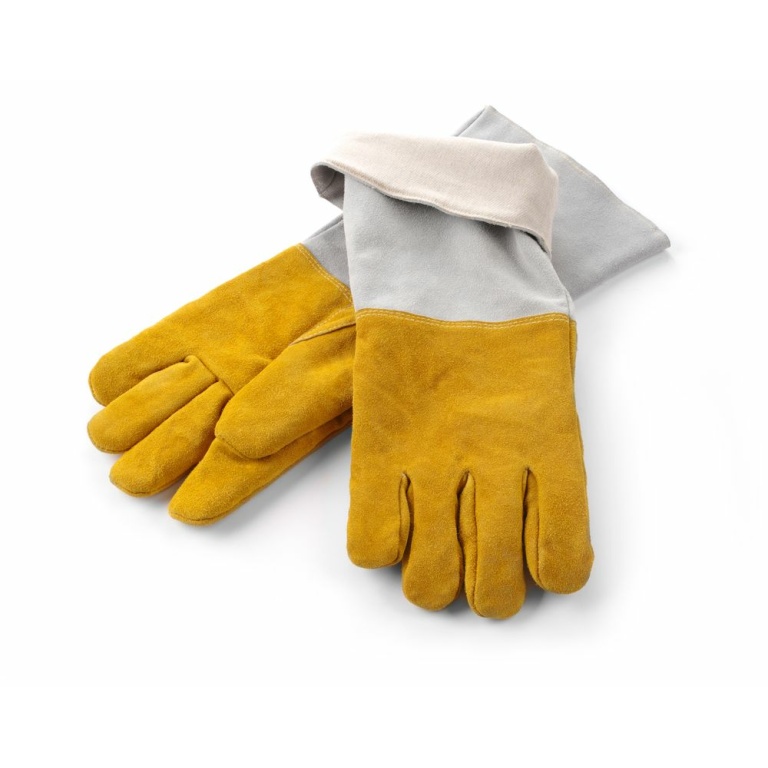 Gants barbecue en cuir résistants à la chaleur - 2 pièces
