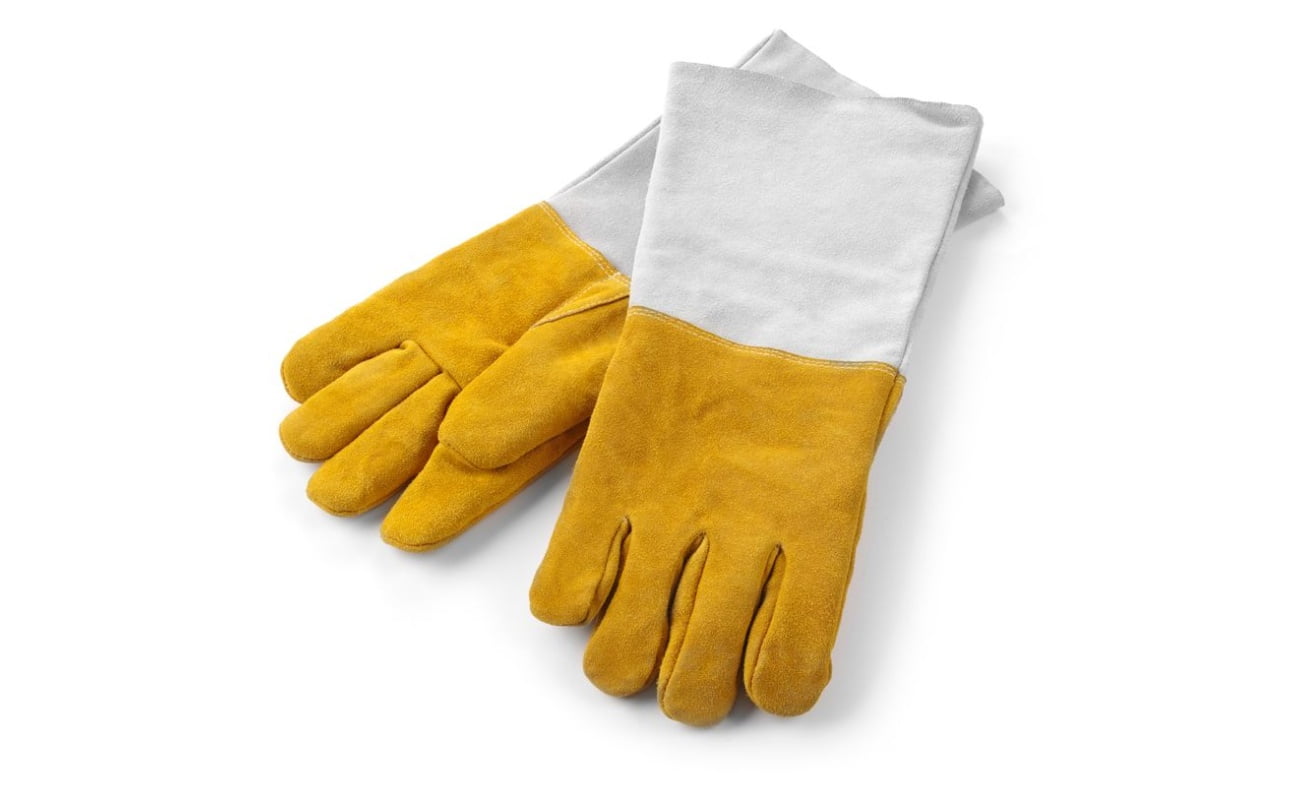 Gants barbecue en cuir résistants à la chaleur - 2 pièces_2