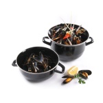 HENDI 625101 Cocotte à moules émaillée - avec couvercle – Image 2