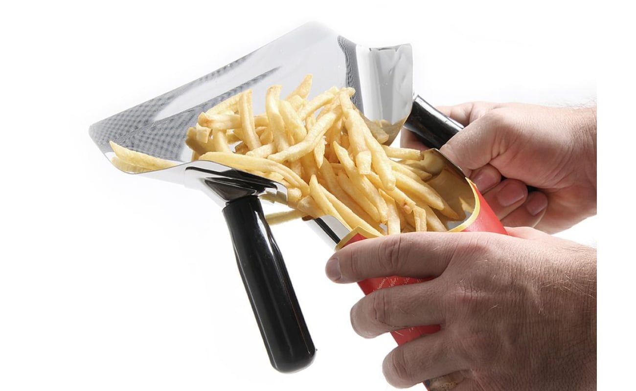 Pelle avec entonnoir pour frites et nachos