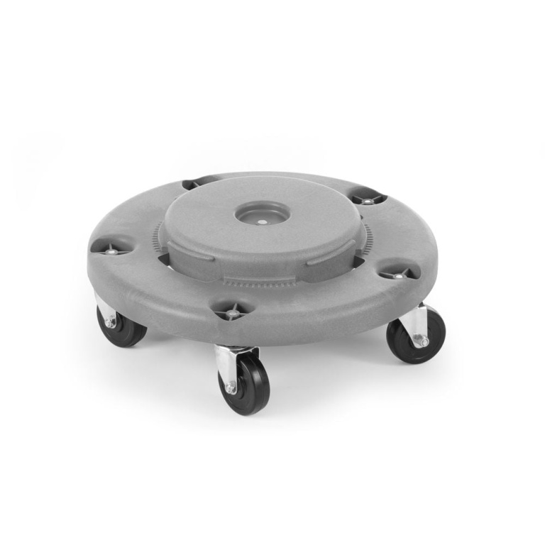 Trolley pour poubelle ronde