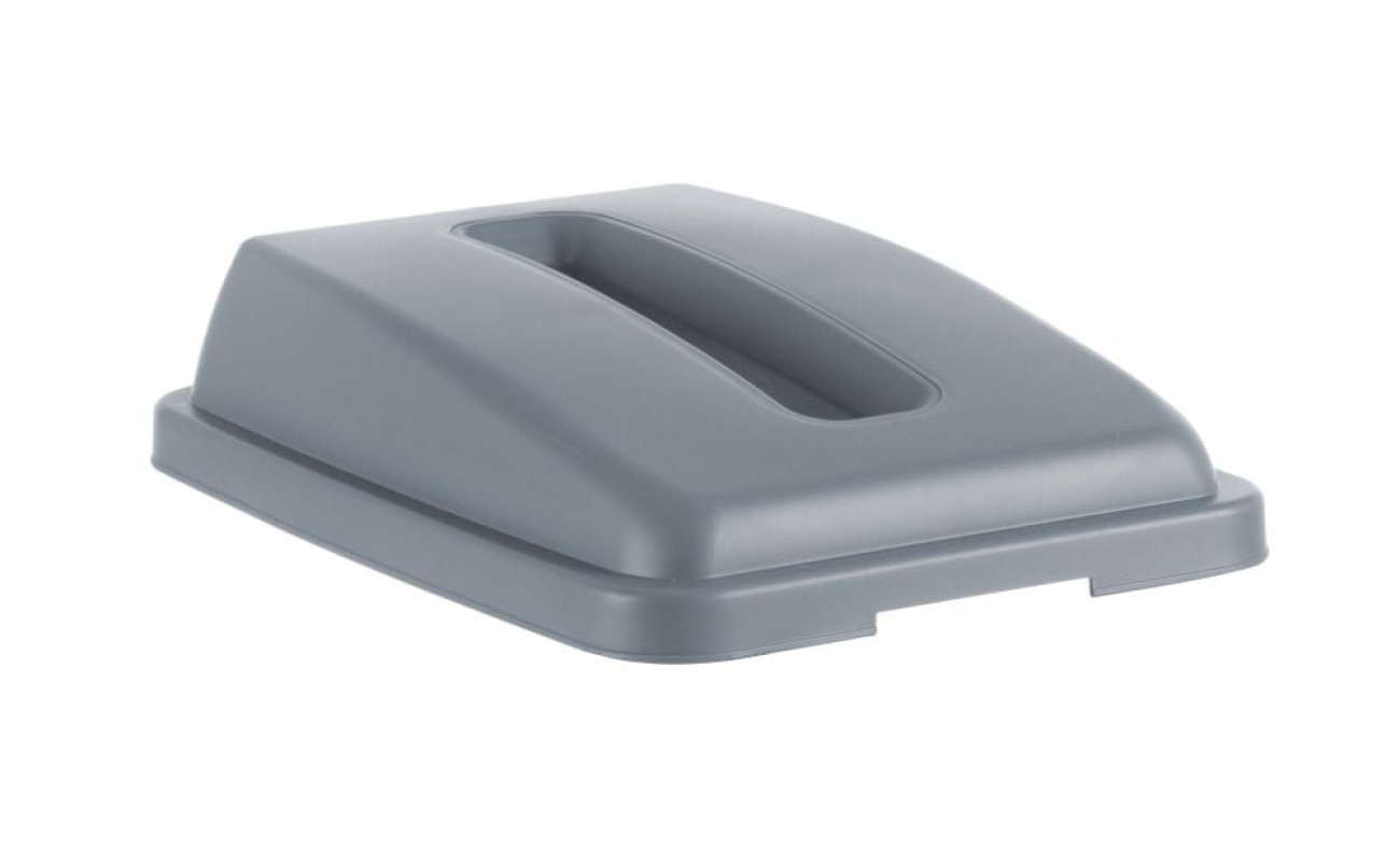 Couvercle avec ouverture pour poubelle étroite rectangulaire de 60 l