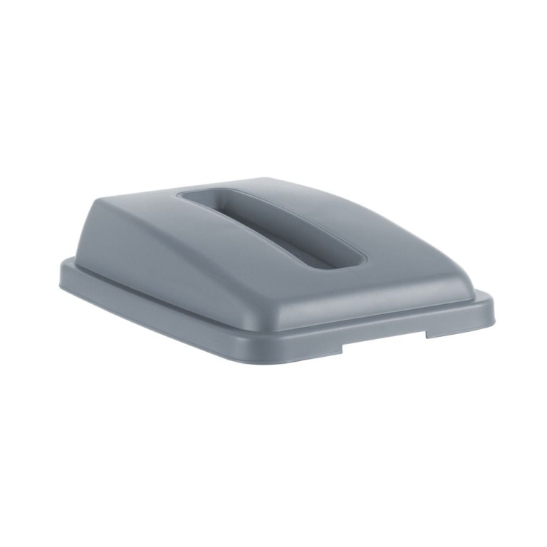Couvercle avec ouverture pour poubelle étroite rectangulaire de 60 l