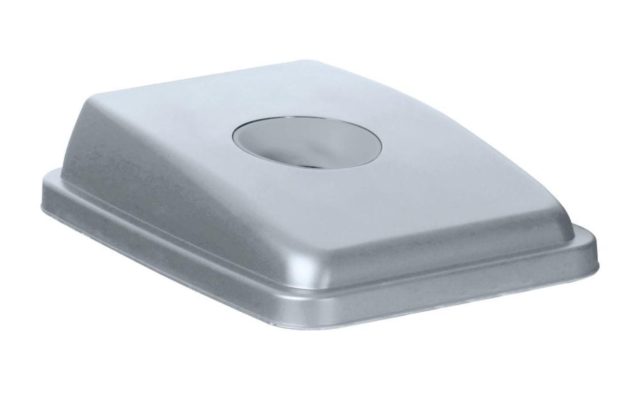 Couvercle avec ouverture pour poubelle étroite rectangulaire de 60 l