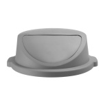 Couvercle poussoir pour poubelle ronde