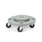 Trolley pour poubelle ronde