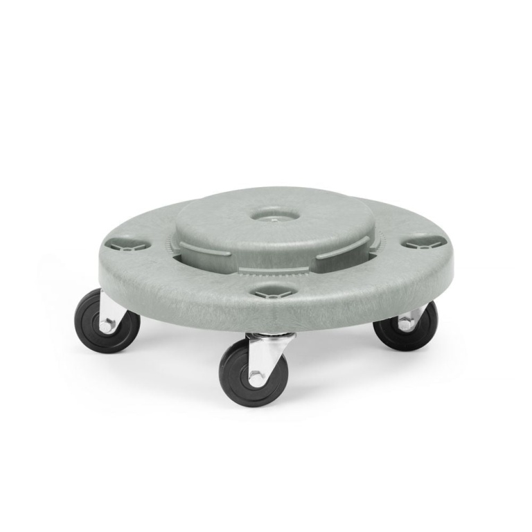 Trolley pour poubelle ronde
