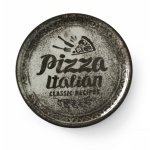 Assiette à pizza Recipe Collection Noir