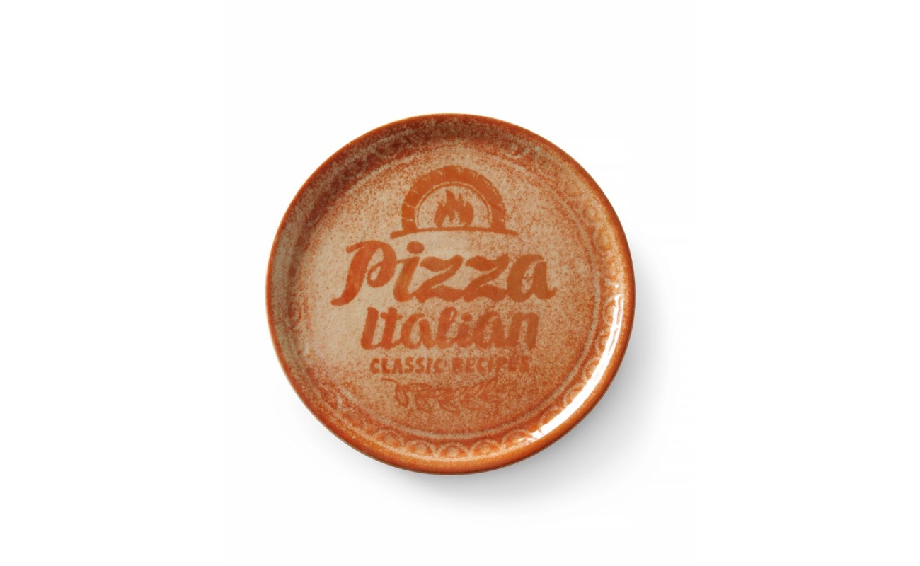 Assiette à pizza Recipe Collection Terracotta