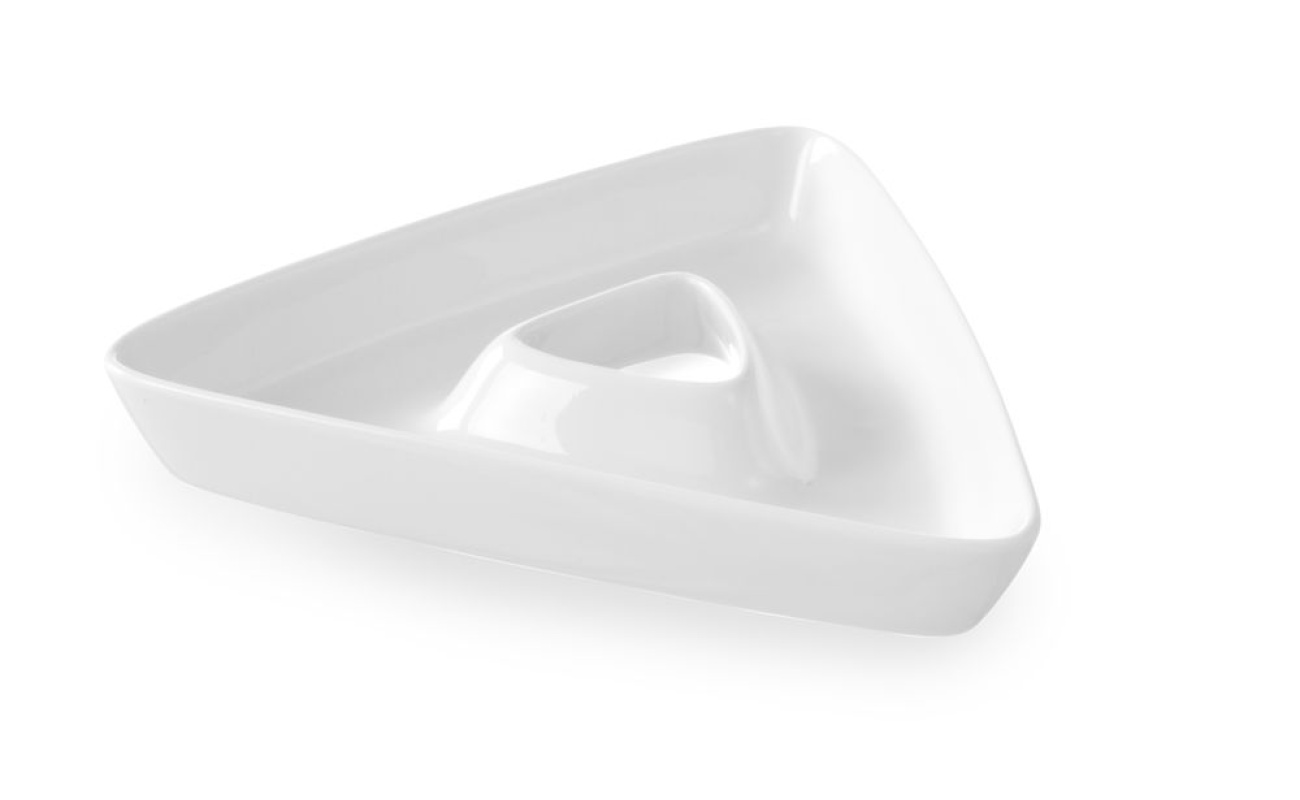 Assiette triangulaire