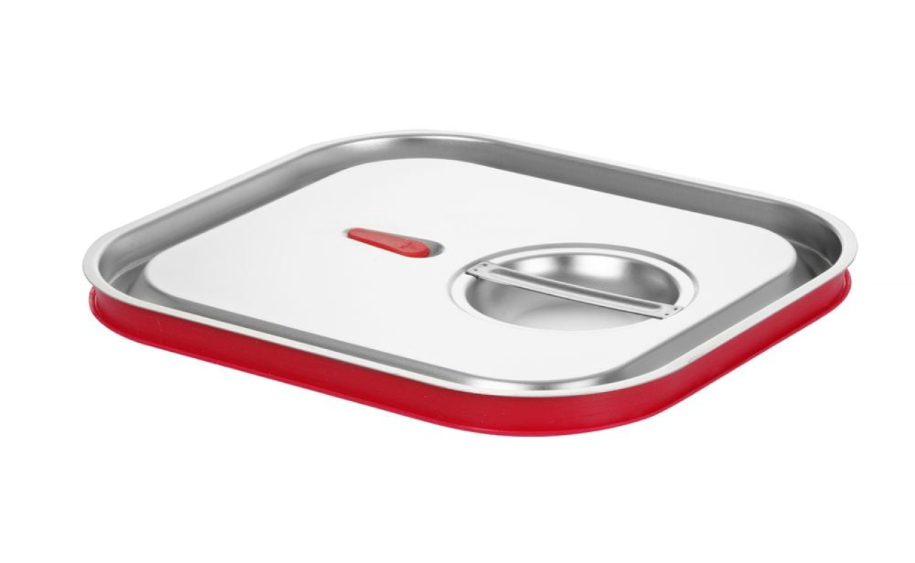 Couvercle gastronorme avec bord en silicone