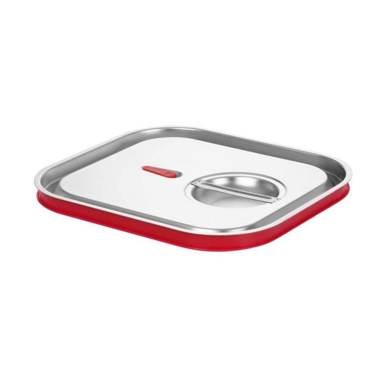Couvercle gastronorme avec bord en silicone