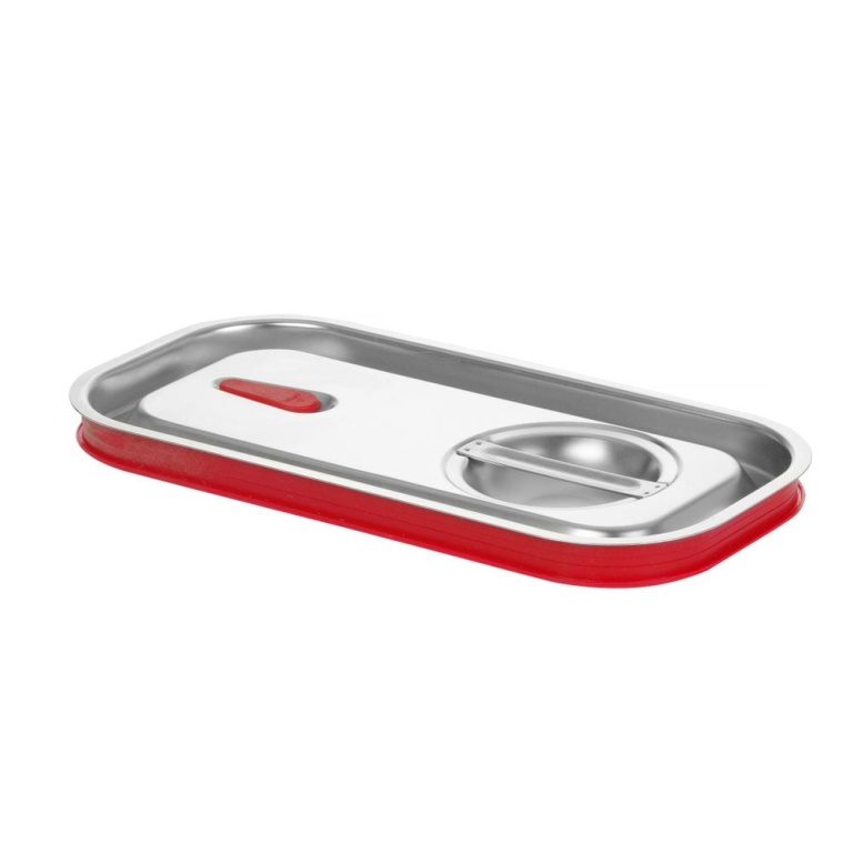 Couvercle gastronorme avec bord en silicone