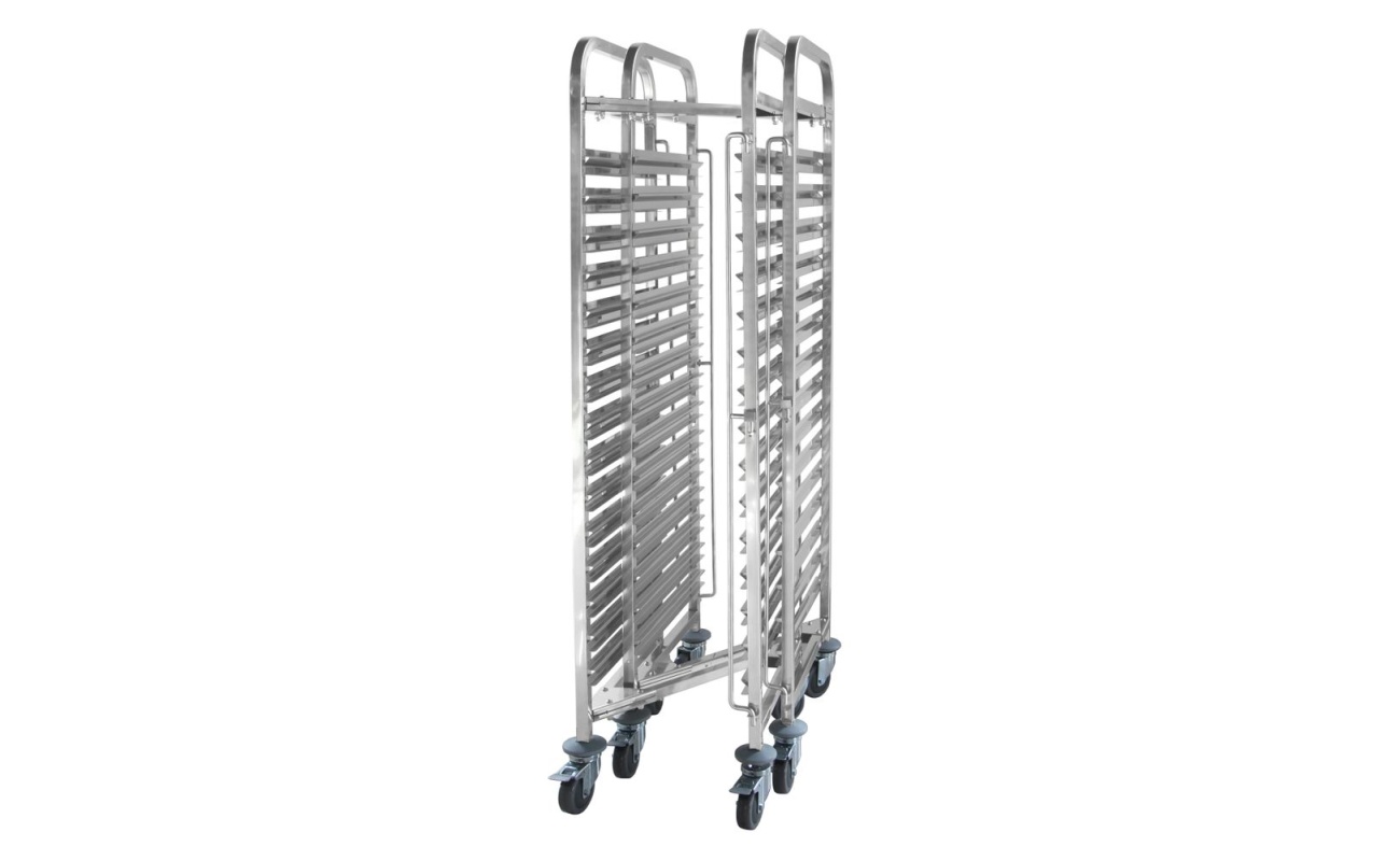 Chariot porte-plateaux emboîtable- 15 x GN 1/1
