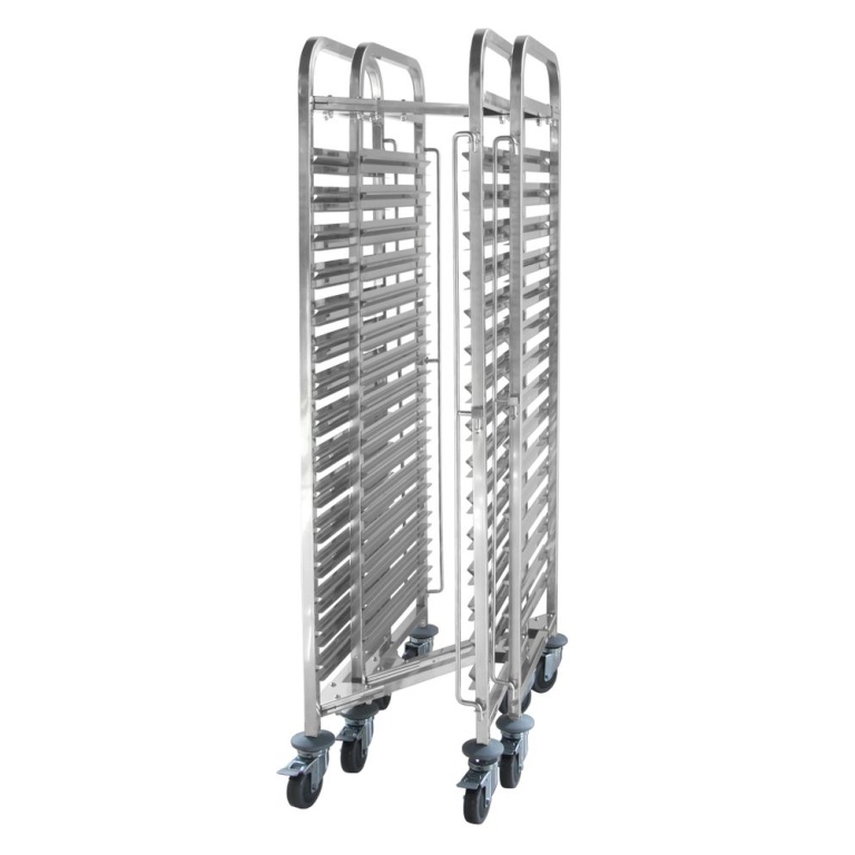 Chariot porte-plateaux emboîtable- 15 x GN 1/1