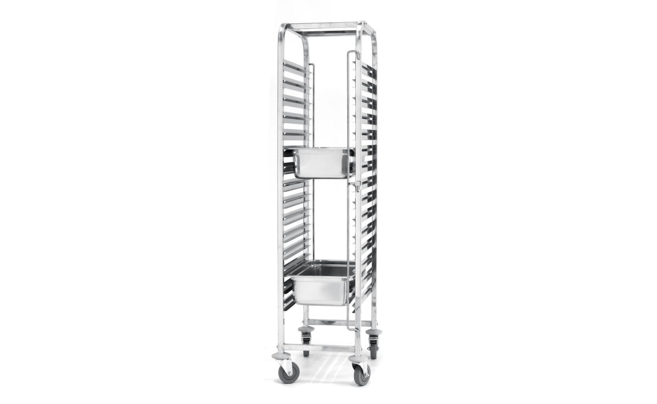 Chariot porte-plateaux - 15 x GN 1/1