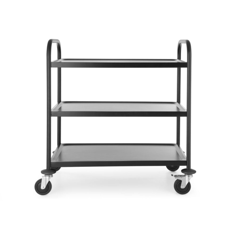 Chariot de service noir mat