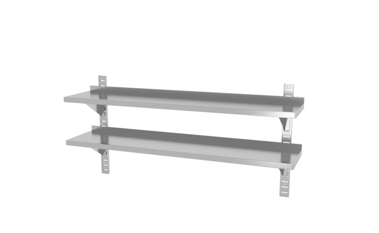 Étagère murale double