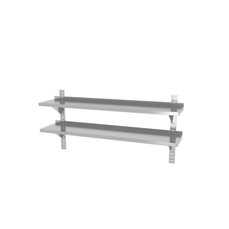 Étagère murale double