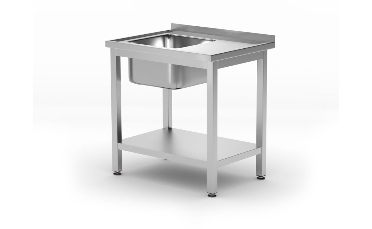 Table d’évier avec étagère – vissée
