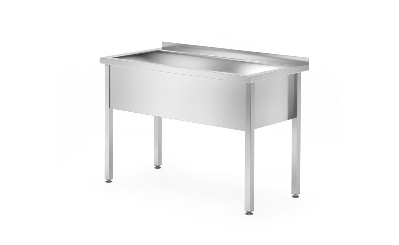 Table avec bac de lavage simple – soudé