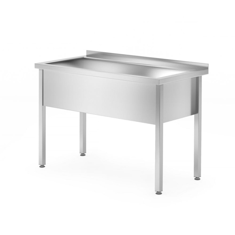 Table avec bac de lavage simple – soudé