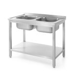 Table avec 2 éviers