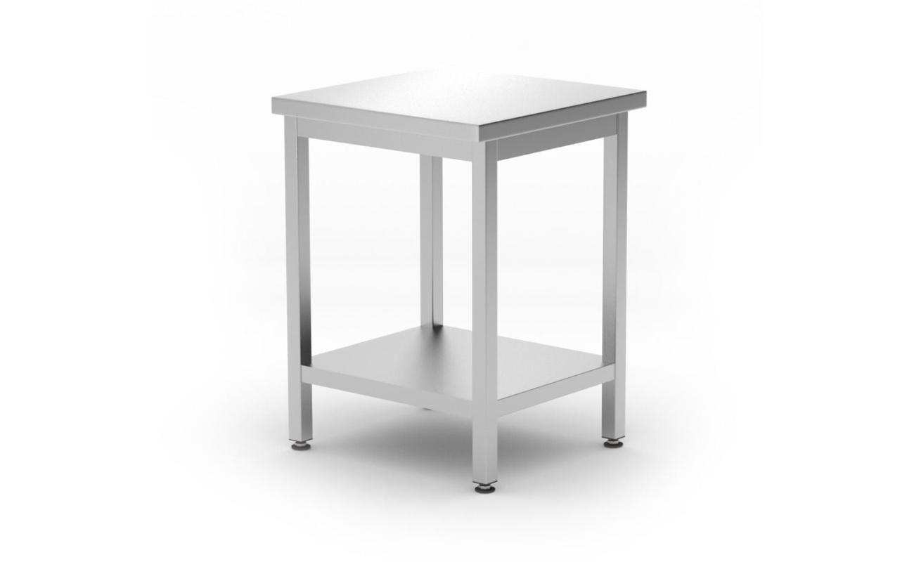 Table de travail centrale avec étagère – vissée