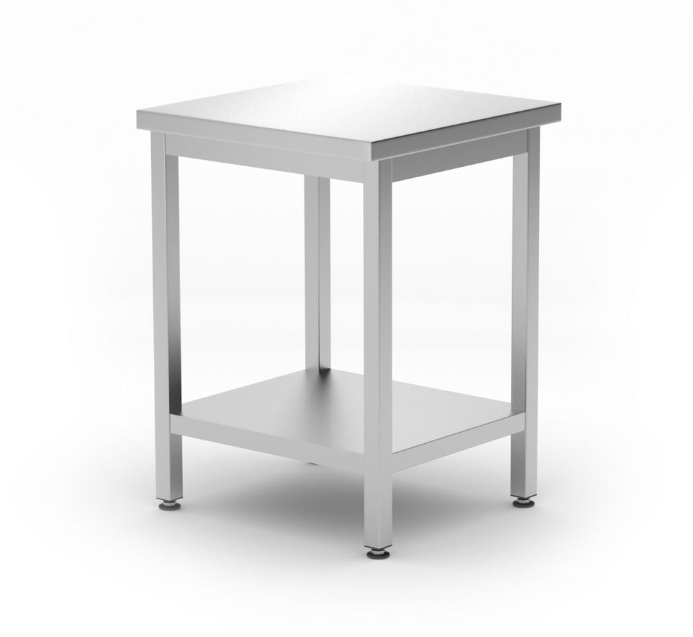 817094 Table de travail centrale avec étagère – vissée