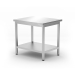 Table de travail centrale avec étagère – vissée
