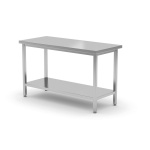 Table de travail centrale avec étagère – vissée