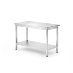 Table de travail centrale avec étagère – vissée