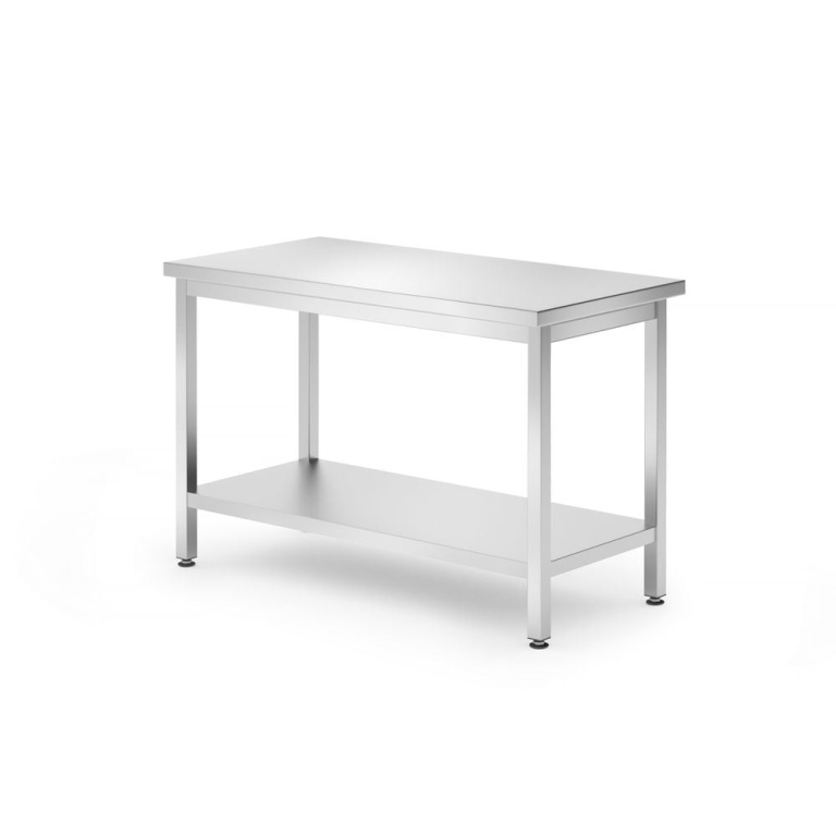 Table de travail centrale avec étagère – vissée