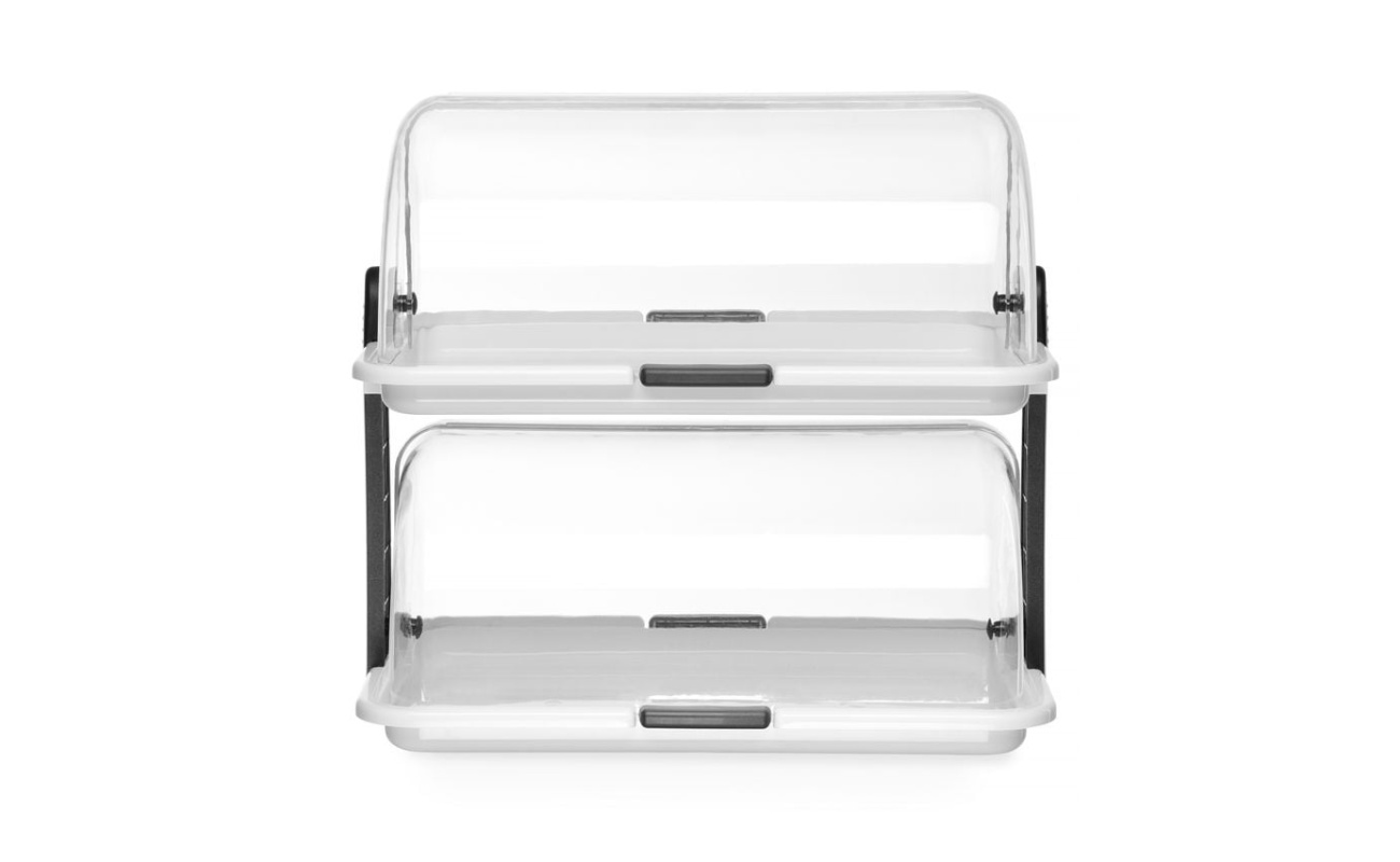 Vitrine à couvercle coulissant Roll top - double